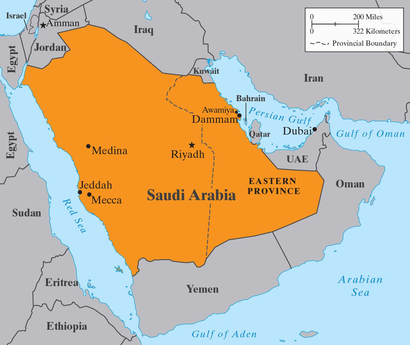 Карта Саудия Арабия