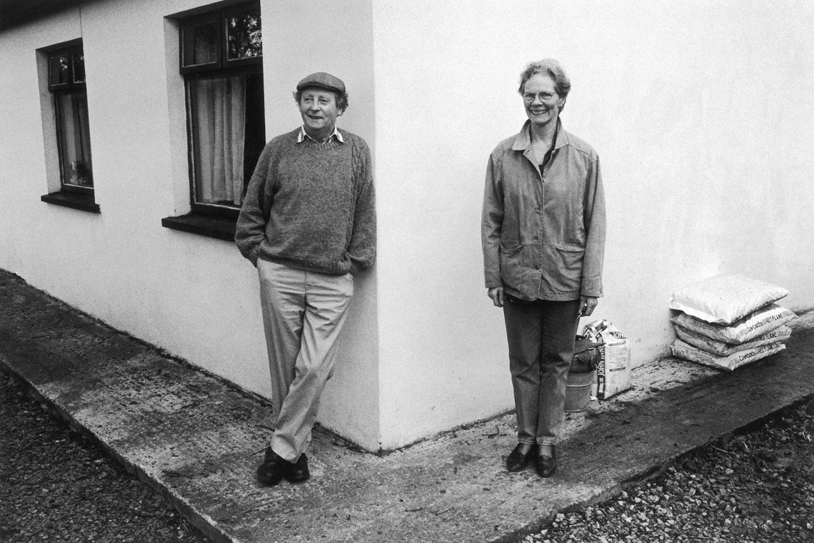 John and Madeline McGahern at their house, Foxfield, County Leitrim, Ireland
