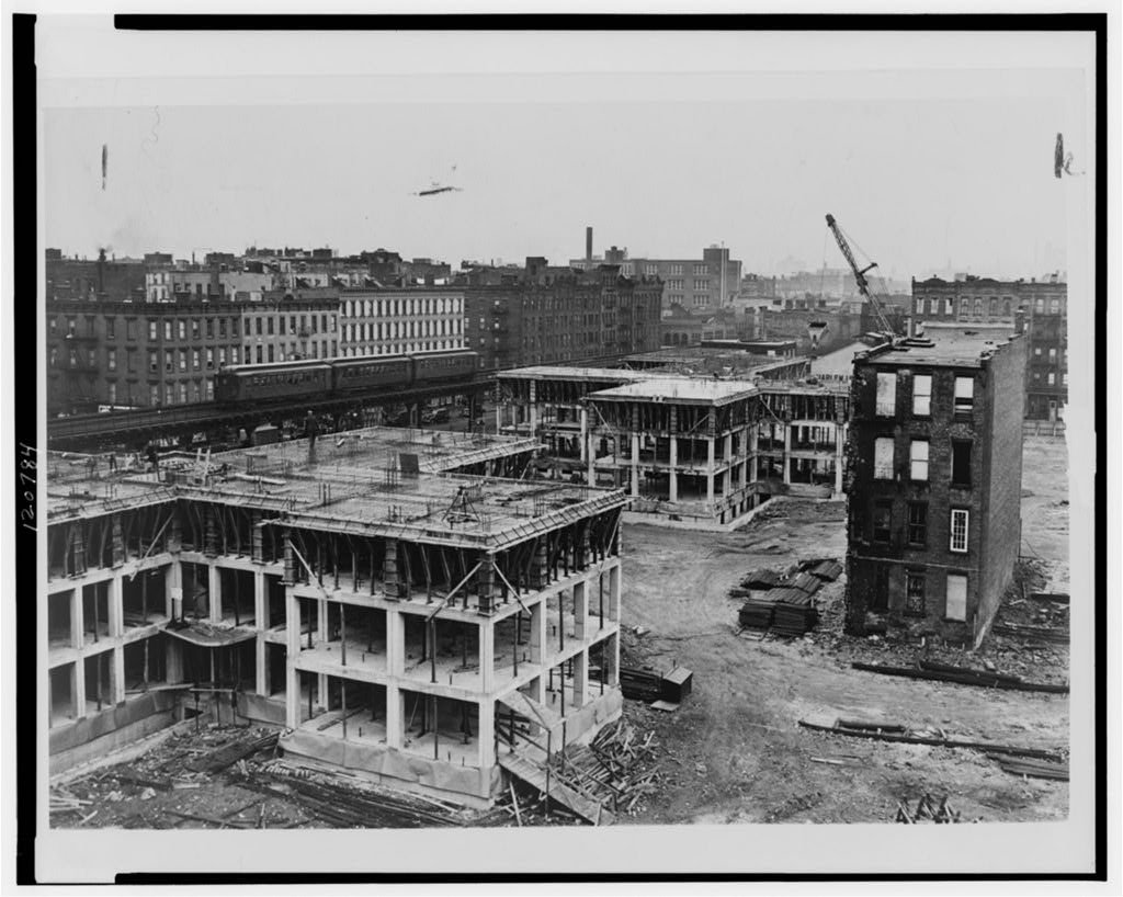 James Weldon Johnson houses under construction