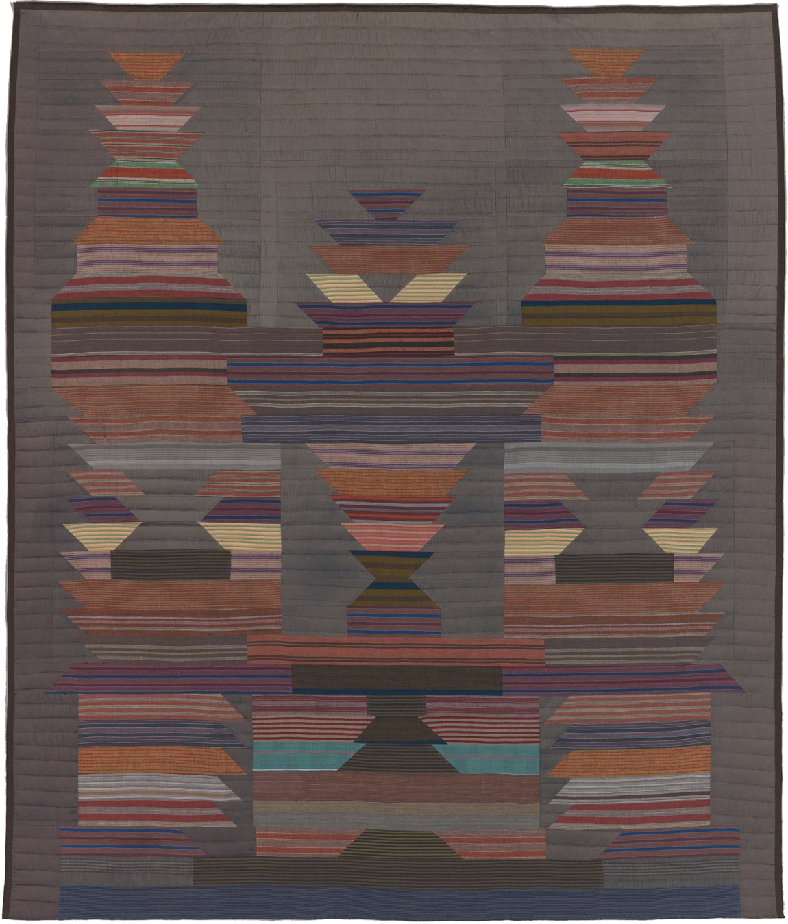 Untitled [V]; quilt by Christina Ramberg