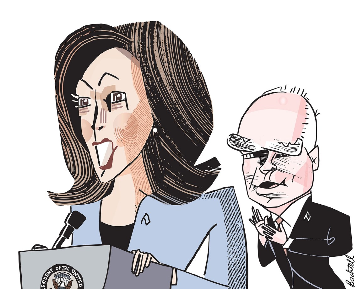 Kamala Harris and Tim Walz