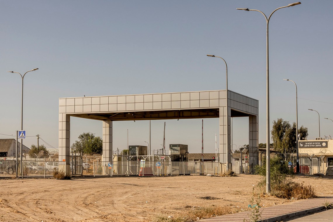 The Sde Teiman military base, in the Israeli desert near the border with Gaza