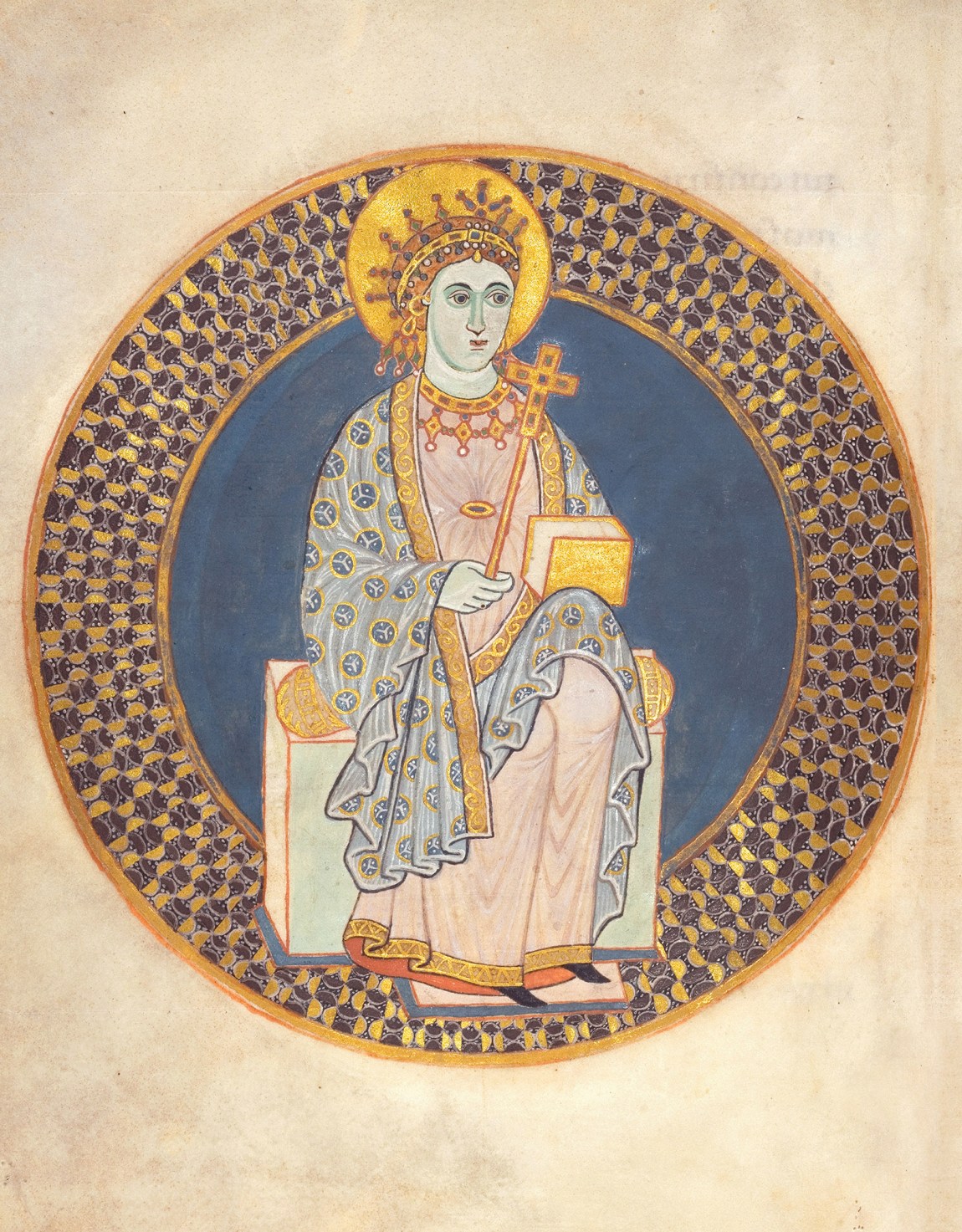 The Virgin Mary as depicted in the Petershausen Sacramentary